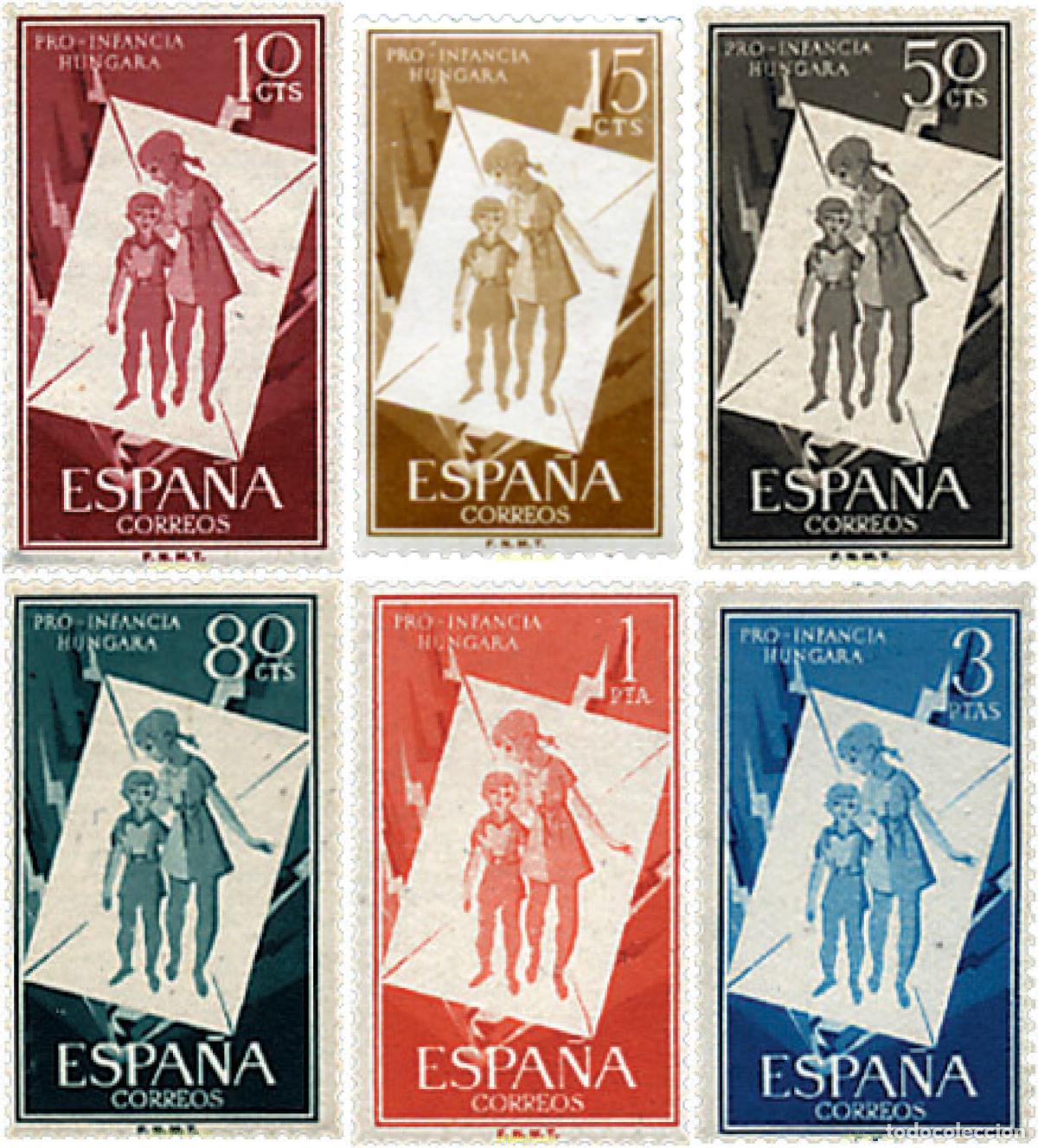 Sellos: 84395 MNH ESPA&Ntilde;A 1956 PRO INFANCIA HUNGARA