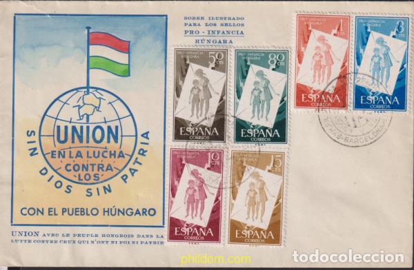 Sellos: 626783 MNH ESPA&Ntilde;A 1956 PRO INFANCIA HUNGARA