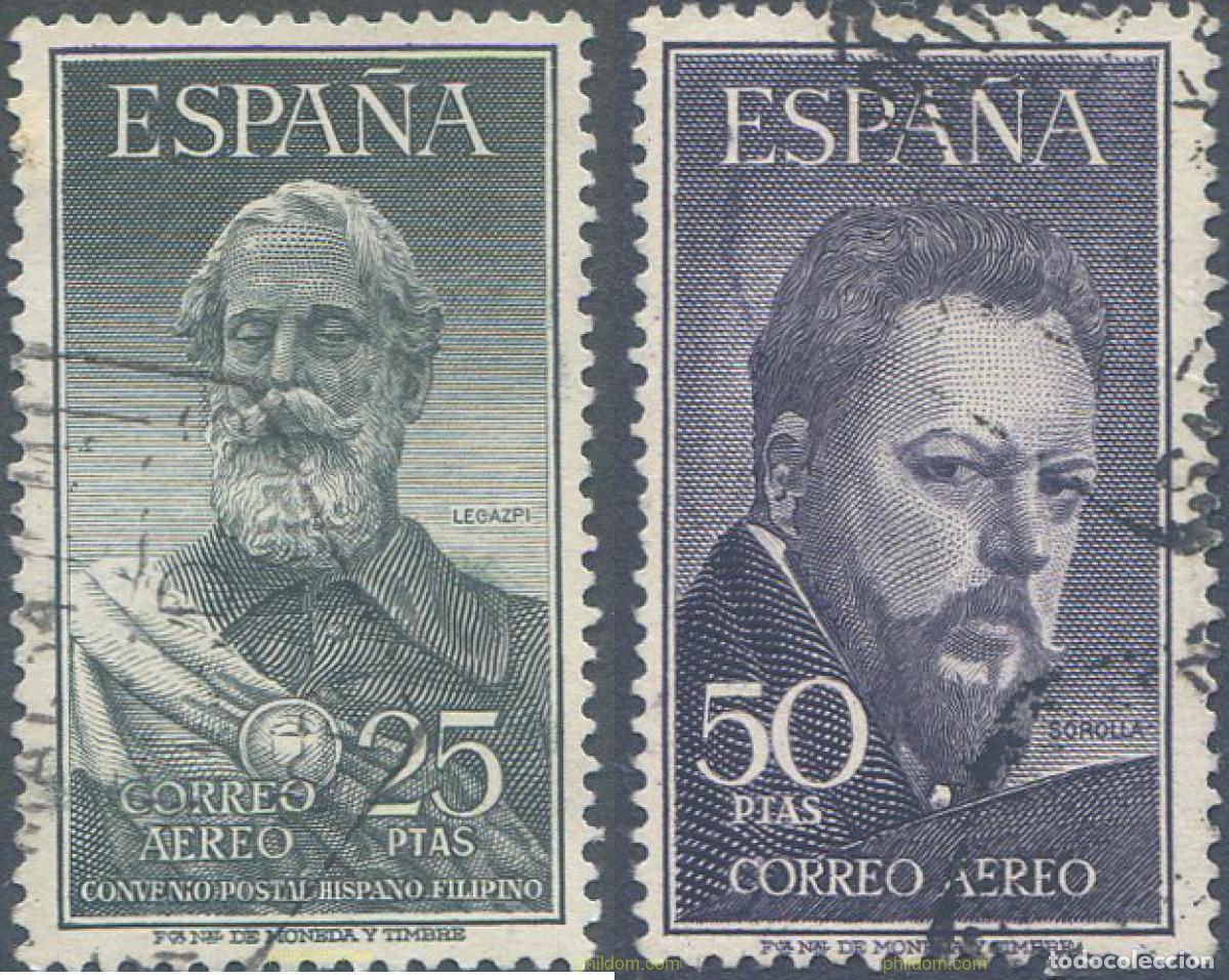 Sellos: 210716 USED ESPA&Ntilde;A 1953 LEGAZPI Y SOROLLA