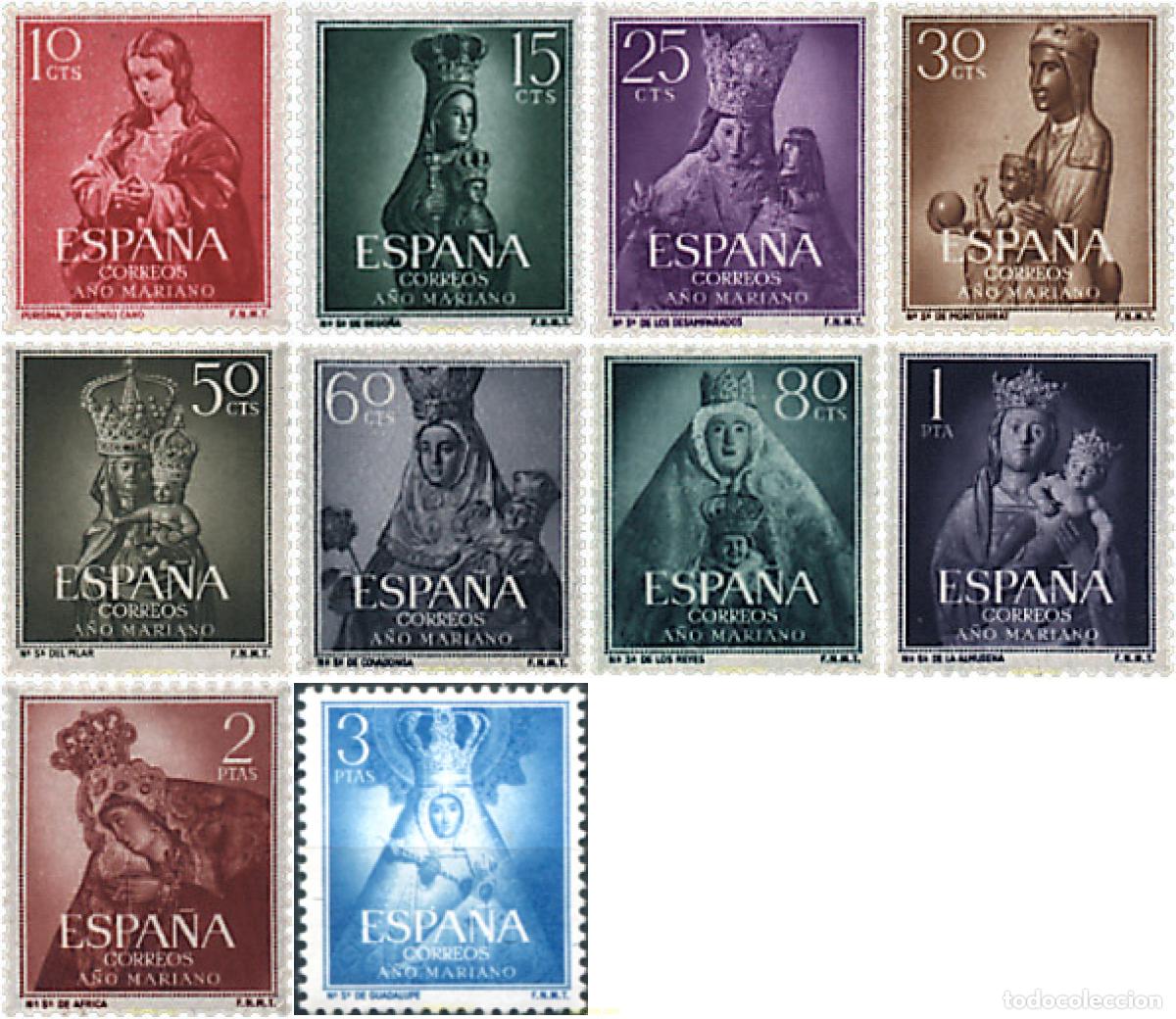 Sellos: 84373 MNH ESPA&Ntilde;A 1954 A&Ntilde;O MARIANO
