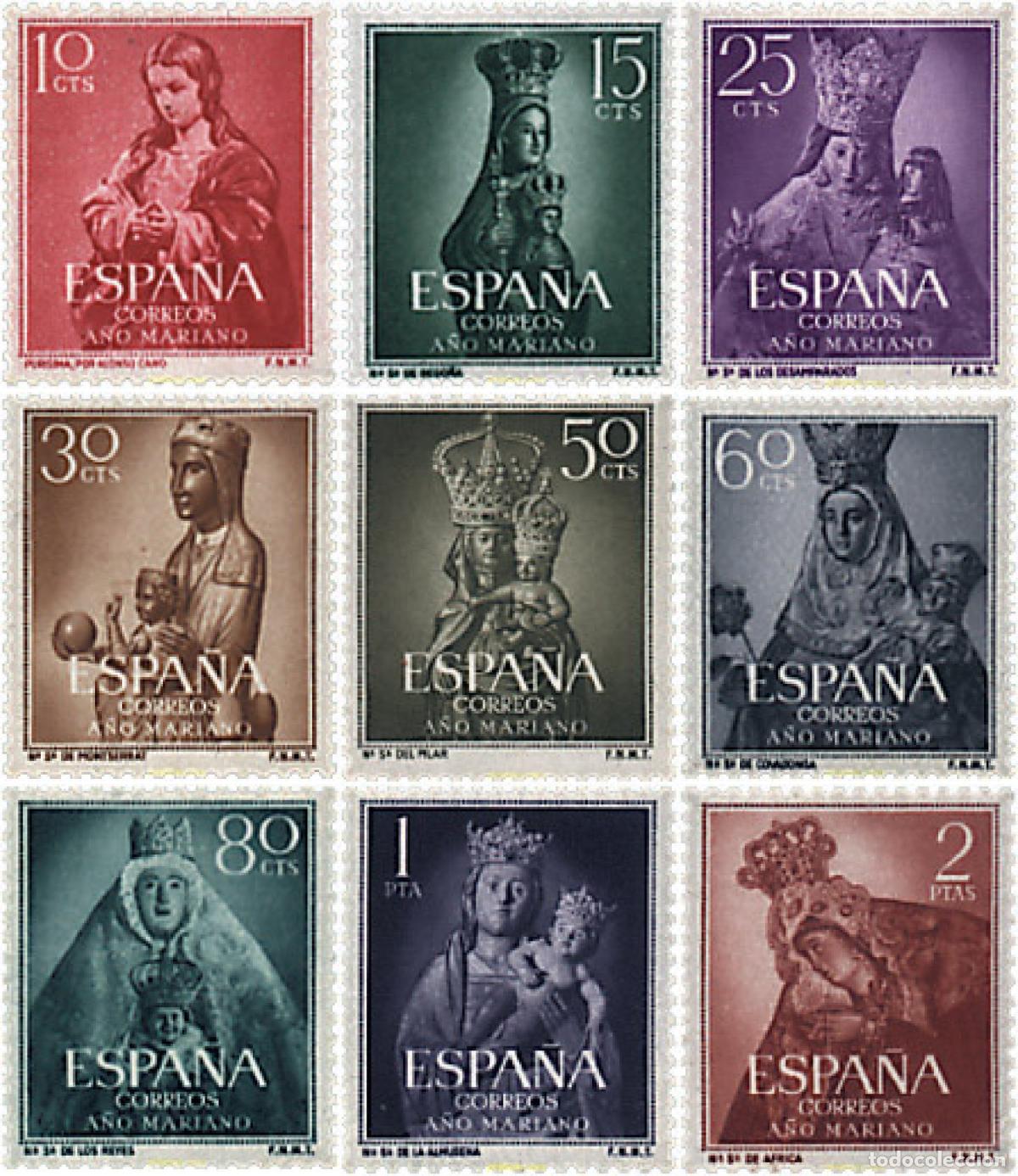 Sellos: 210686 HINGED ESPA&Ntilde;A 1954 A&Ntilde;O MARIANO