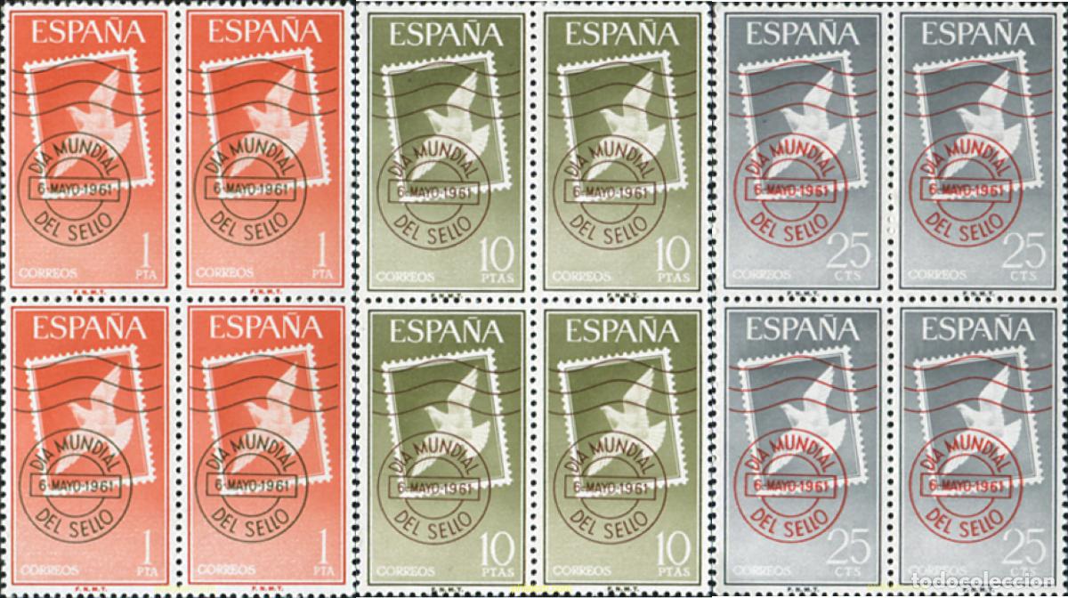 Sellos: 323954 MNH ESPA&Ntilde;A 1961 DIA MUNDIAL DEL SELLO