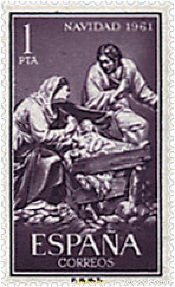 Sellos: 130851 MNH ESPA&Ntilde;A 1961 NAVIDAD