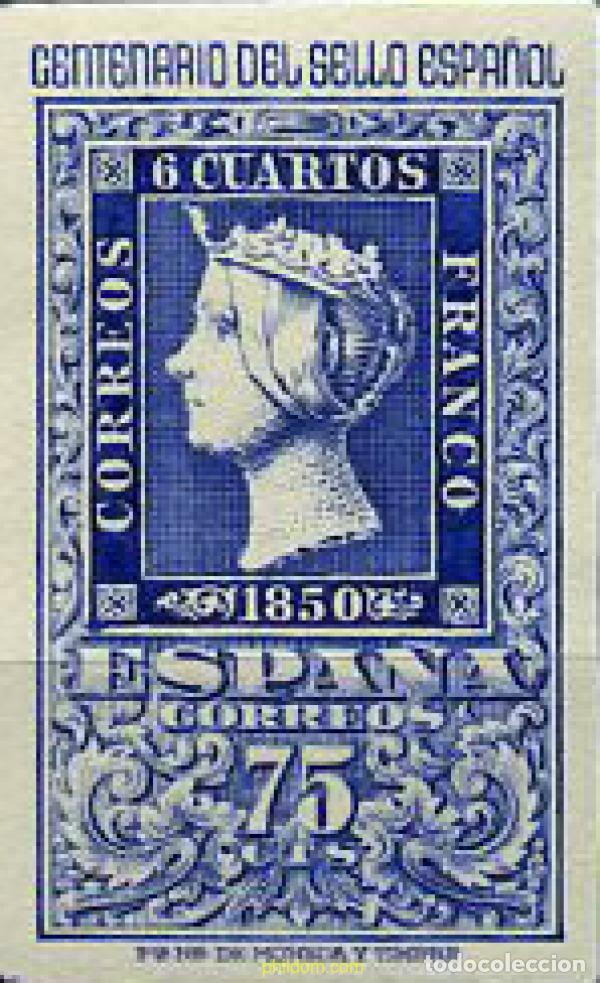 Sellos: 210653 MNH ESPA&Ntilde;A 1950 CENTENARIO DEL SELLO ESPA&Ntilde;OL
