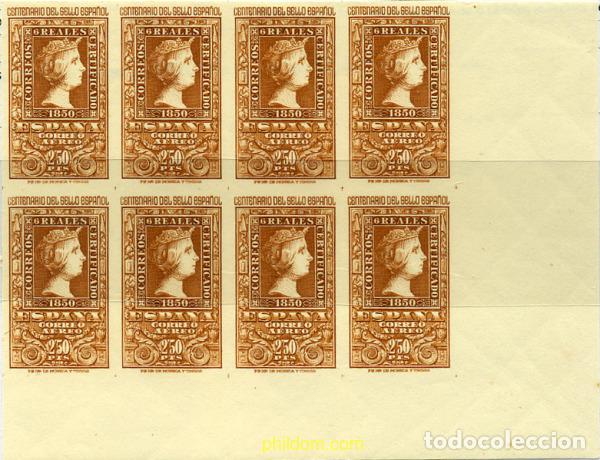 Sellos: 210712 MNH ESPA&Ntilde;A 1950 CENTENARIO DEL SELLO ESPA&Ntilde;OL