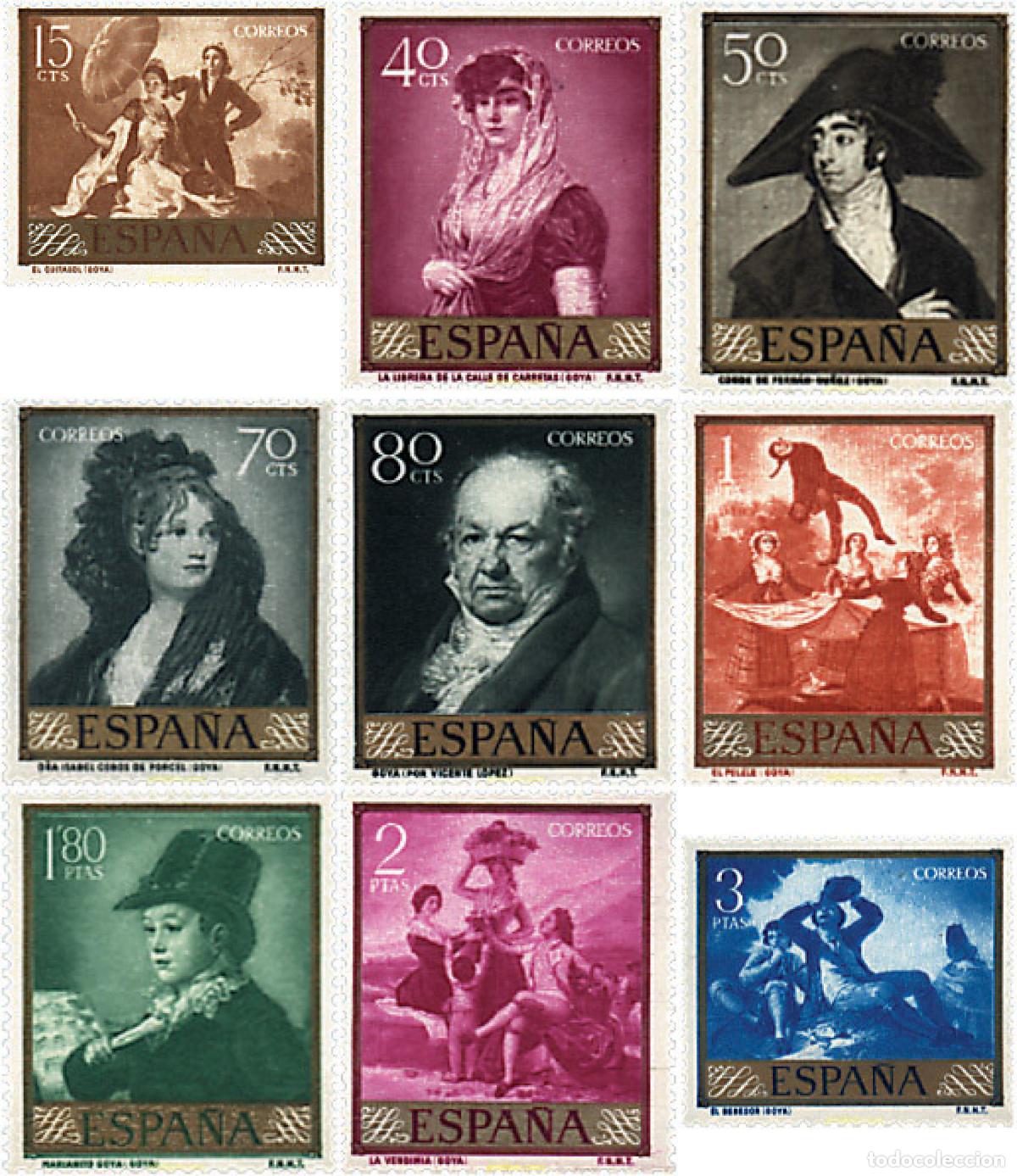 Sellos: 250006 MNH ESPA&Ntilde;A 1958 DIA DEL SELLO. FRANCISCO GOYA Y LUCIENTES