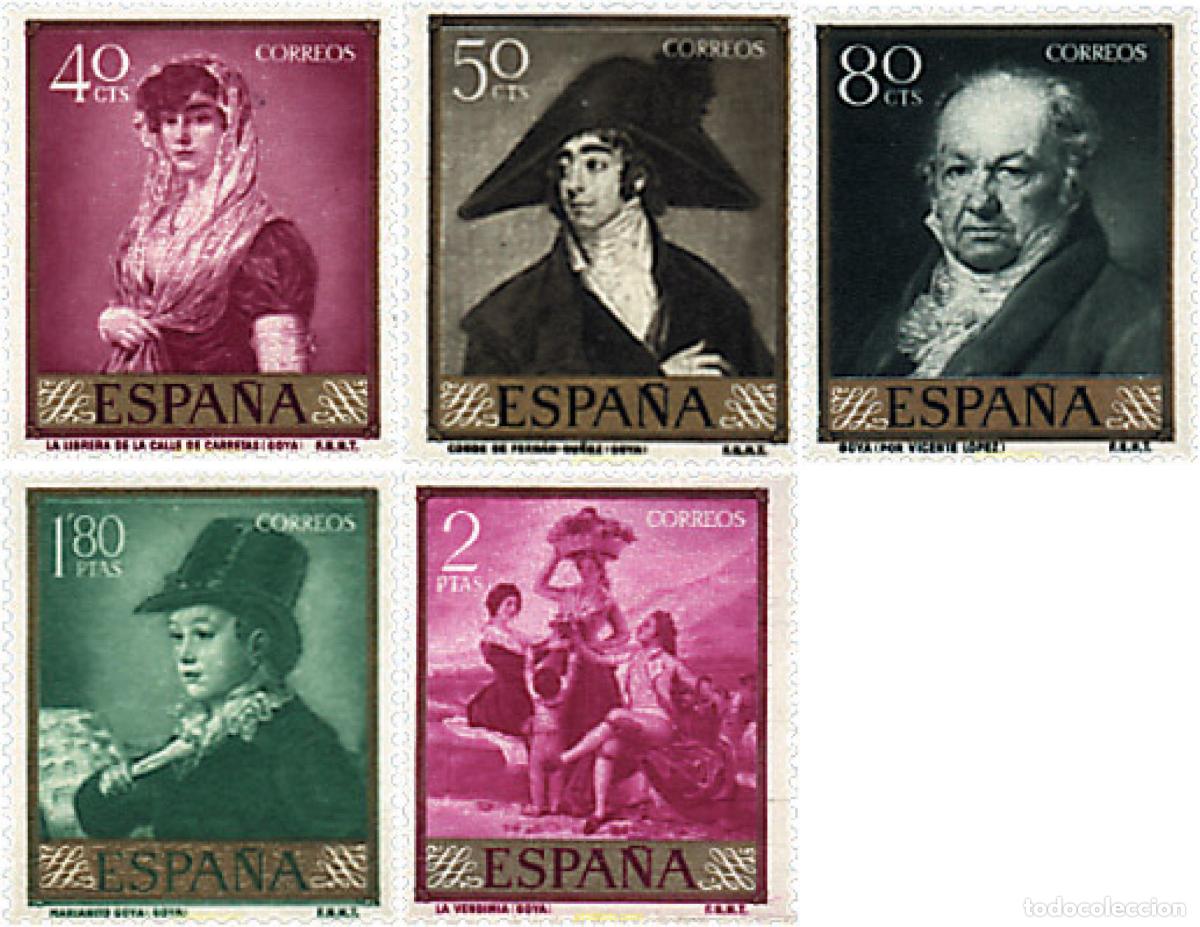 Sellos: 250009 MNH ESPA&Ntilde;A 1958 DIA DEL SELLO. FRANCISCO GOYA Y LUCIENTES