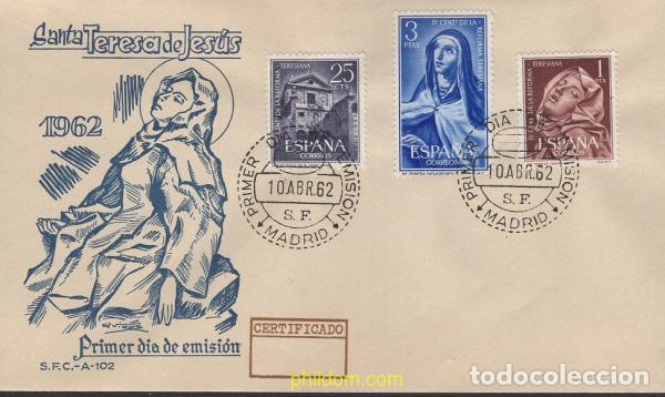 Sellos: 651708 MNH ESPA&Ntilde;A 1962 4 CENTENARIO DE LA REFORMA TERESIANA