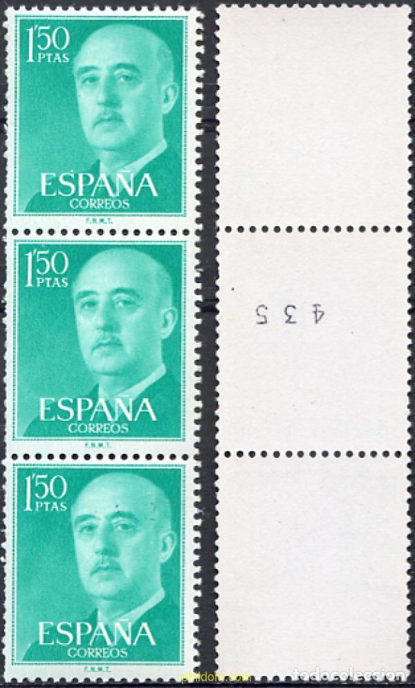 Sellos: 4069 MNH ESPA&Ntilde;A 1955 GENERAL FRANCO