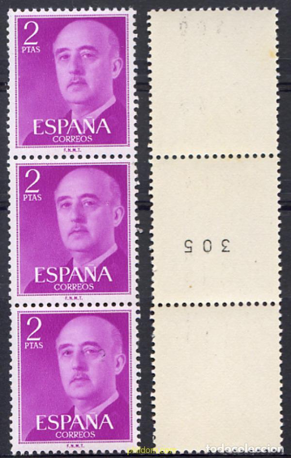 Sellos: 4070 MNH ESPA&Ntilde;A 1955 GENERAL FRANCO