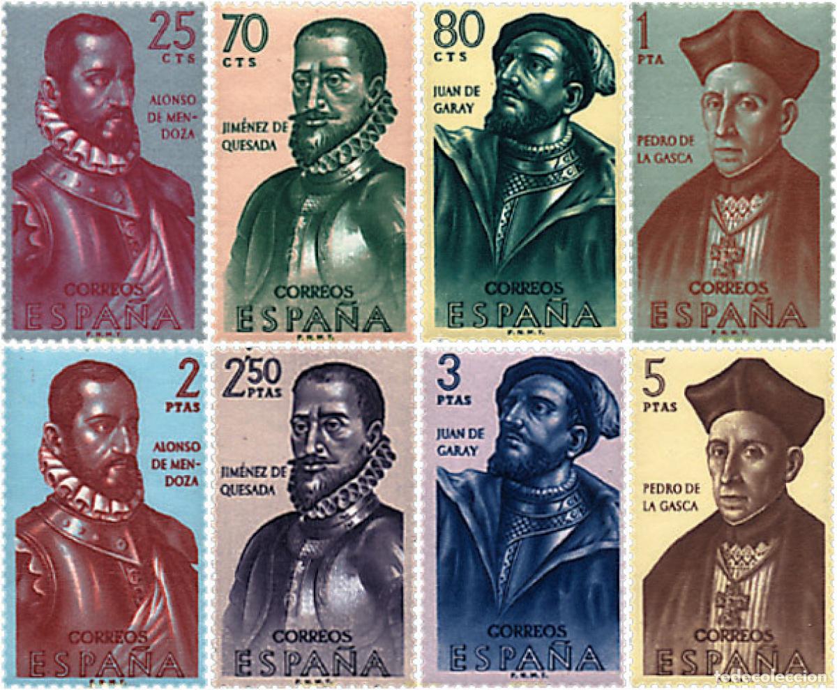 Sellos: 84574 MNH ESPA&Ntilde;A 1962 FORJADORES DE AMERICA