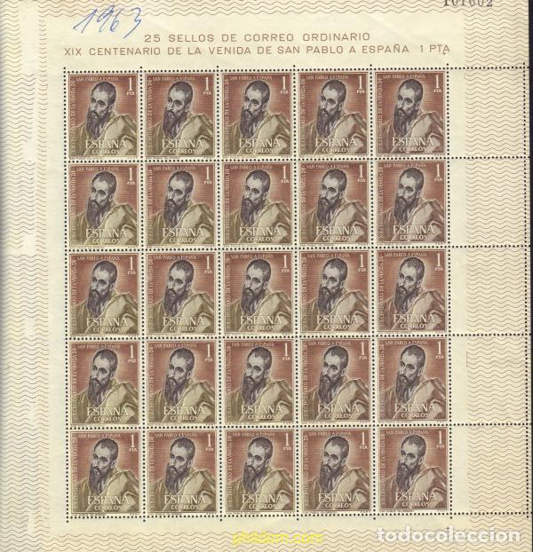 Sellos: 373713 MNH ESPA&Ntilde;A 1963 19 CENTENARIO DE LA VENIDA DE SAN PABLO A ESPA&Ntilde;A
