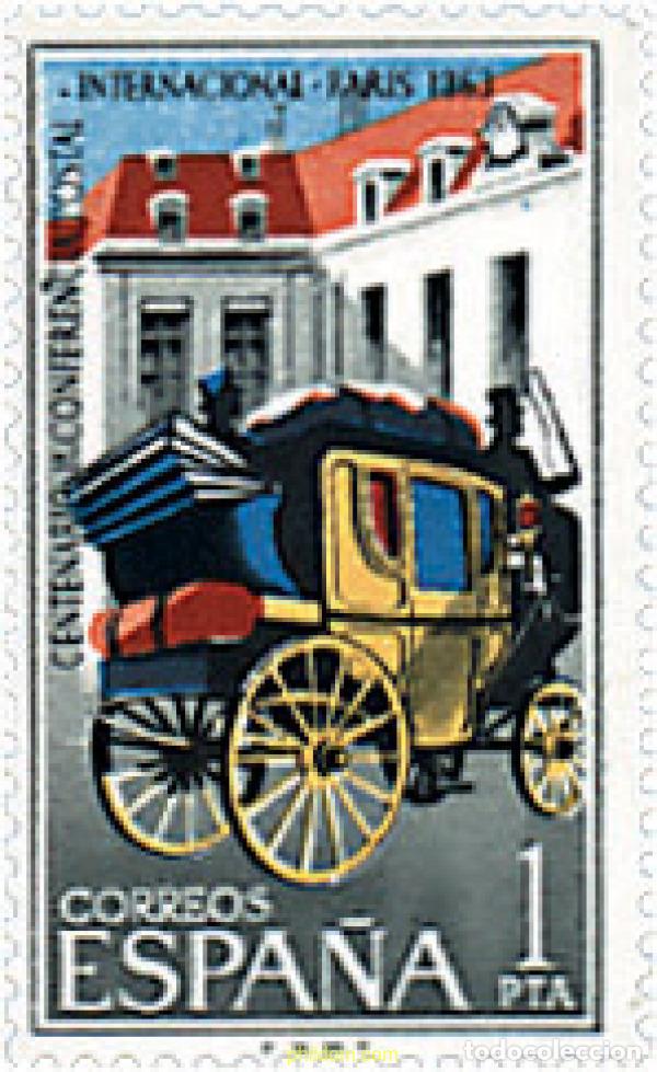 Sellos: 84580 MNH ESPA&Ntilde;A 1963 CENTENARIO DE LA 1 CONFERENCIA POSTAL INTERNACIONAL