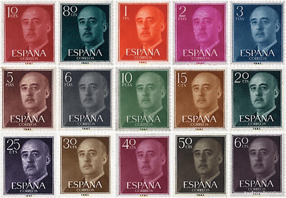 Sellos: 233020 HINGED ESPA&Ntilde;A 1955 GENERAL FRANCO