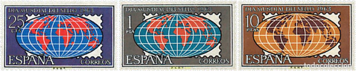 Sellos: 84581 MNH ESPA&Ntilde;A 1963 DIA MUNDIAL DEL SELLO