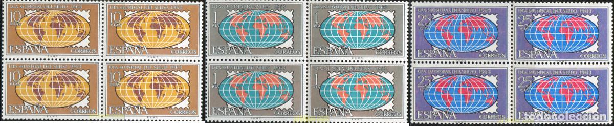 Sellos: 235845 MNH ESPA&Ntilde;A 1963 DIA MUNDIAL DEL SELLO