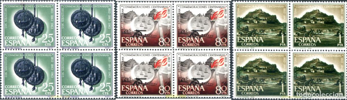 Sellos: 323827 MNH ESPA&Ntilde;A 1963 CONMEMORACIONES CENTENARIAS DE LA RECONSTRUCCION Y EXPANSION DE LA CIUDAD D