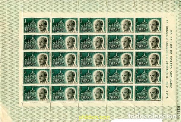 Sellos: 321073 MNH ESPA&Ntilde;A 1963 21 CONCILIO ECUMENICO DEL VATICANO
