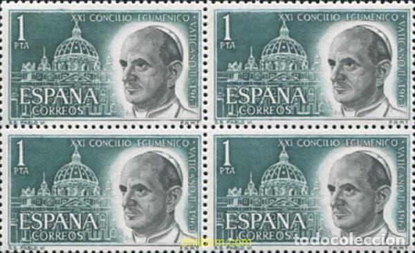 Sellos: 324076 MNH ESPA&Ntilde;A 1963 21 CONCILIO ECUMENICO DEL VATICANO