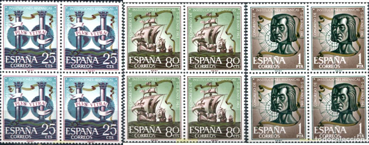 Sellos: 323819 MNH ESPA&Ntilde;A 1963 CONGRESO DE INSTITUCIONES HISPANICAS