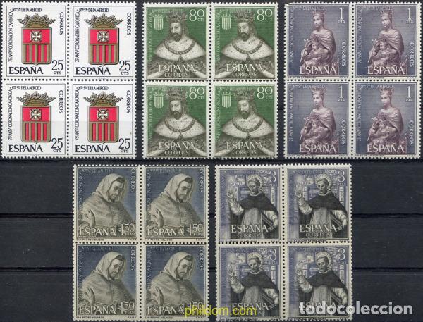 Sellos: 233683 MNH ESPA&Ntilde;A 1963 75 ANIVERSARIO DE LA CORONACION CANONICA DE NUESTRA SE&Ntilde;ORA DE LA MERCED