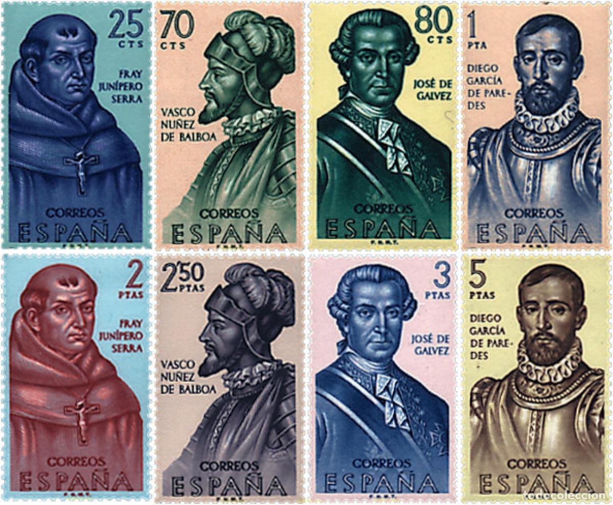 Sellos: 84587 MNH ESPA&Ntilde;A 1963 FORJADORES DE AMERICA