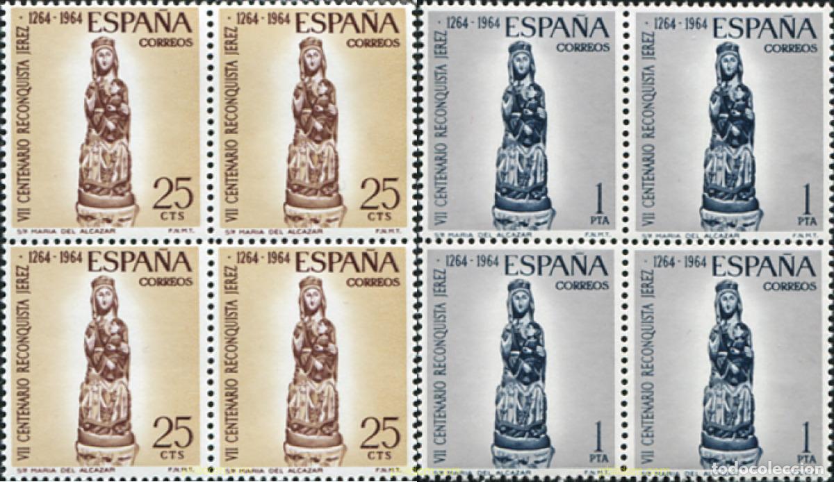 Sellos: 324067 MNH ESPA&Ntilde;A 1964 7 CENTENARIO DE LA RECONQUISTA DE JEREZ DE LA FRONTERA
