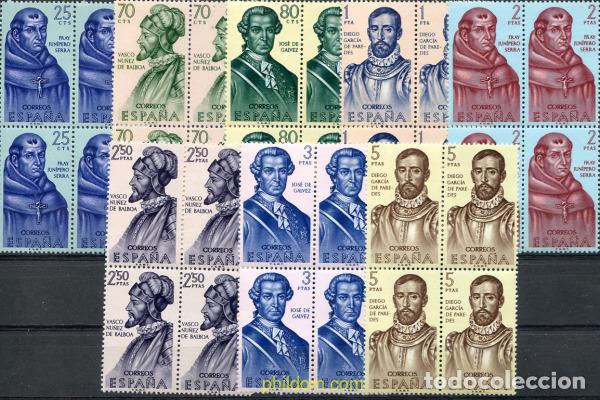 Sellos: 233684 MNH ESPA&Ntilde;A 1963 FORJADORES DE AMERICA