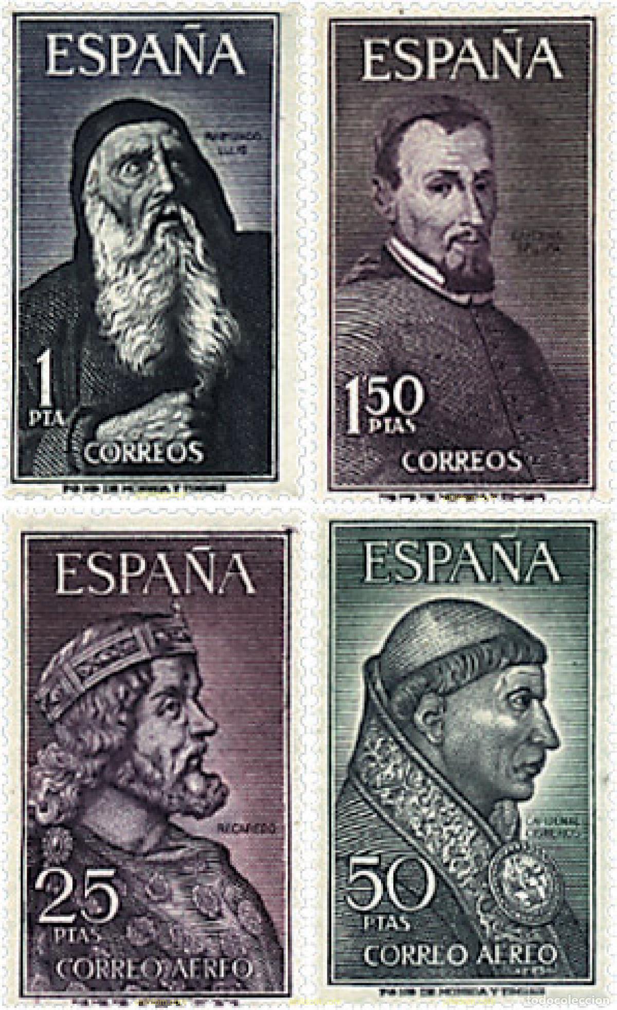 Sellos: 84590 MNH ESPA&Ntilde;A 1963 PERSONAJES ESPA&Ntilde;OLES