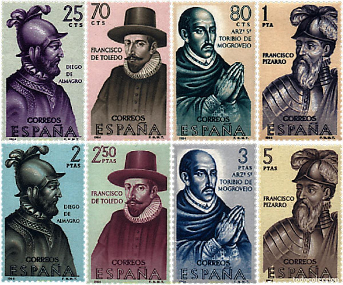 Sellos: 84603 MNH ESPA&Ntilde;A 1964 FORJADORES DE AMERICA