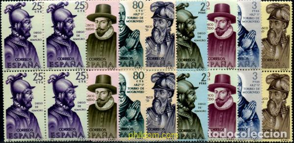 Sellos: 233775 MNH ESPA&Ntilde;A 1964 FORJADORES DE AMERICA
