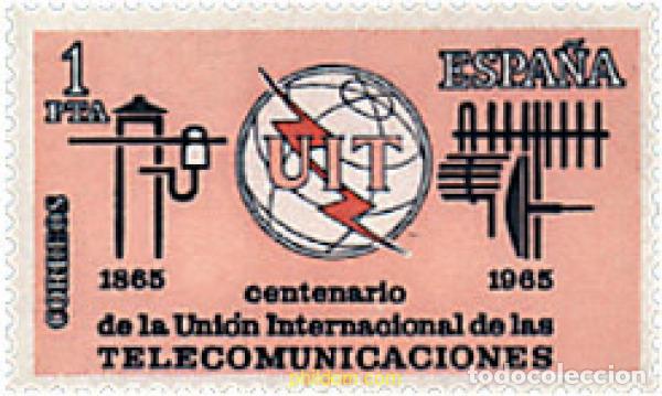 Selos: 84609 MNH ESPA&Ntilde;A 1965 CENTENARIO DE LA UNION INTERNACIONAL DE TELECOMUNICACIONES