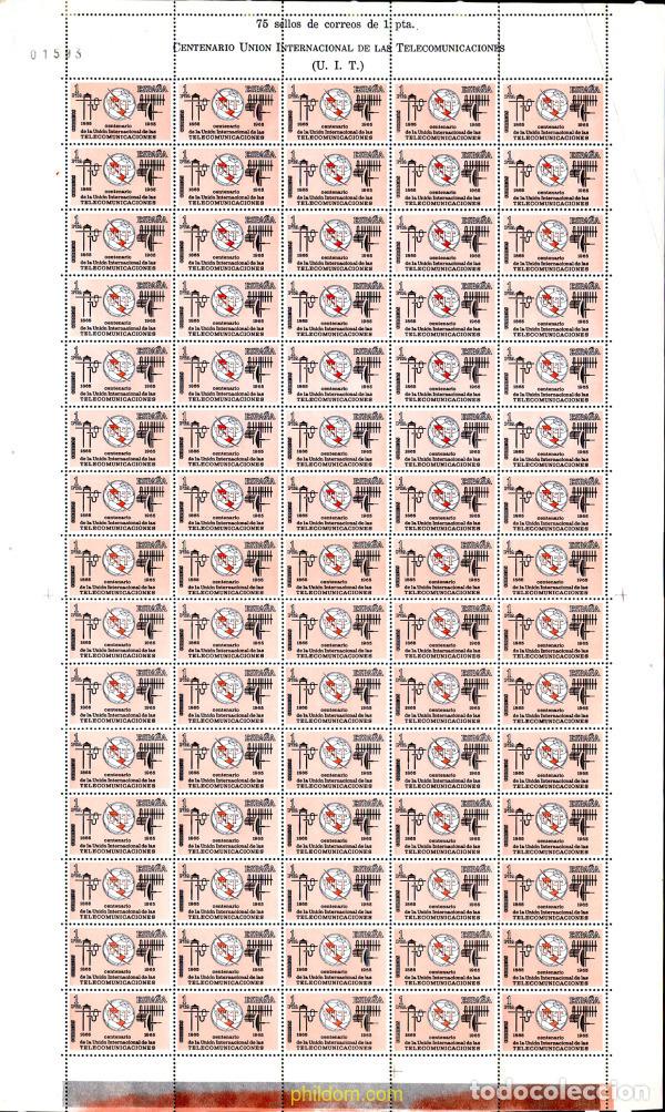 Selos: 301437 MNH ESPA&Ntilde;A 1965 CENTENARIO DE LA UNION INTERNACIONAL DE TELECOMUNICACIONES
