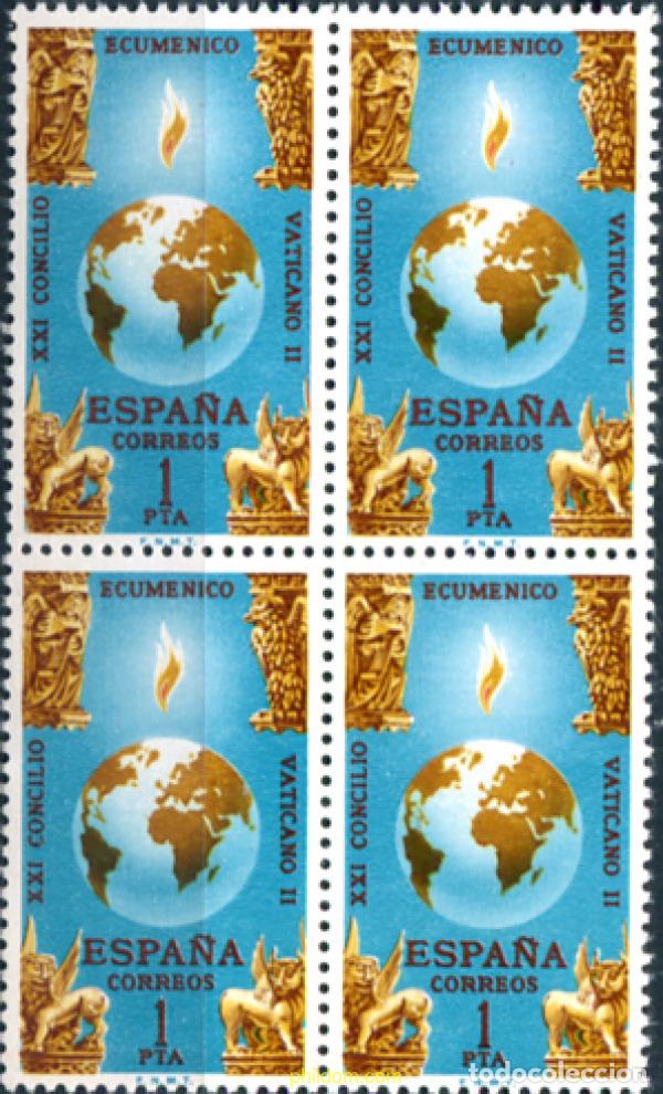 Stamps: 323821 MNH ESPA&Ntilde;A 1965 CLAUSURA DEL CONCILIO ECUMENICO VATICANO II