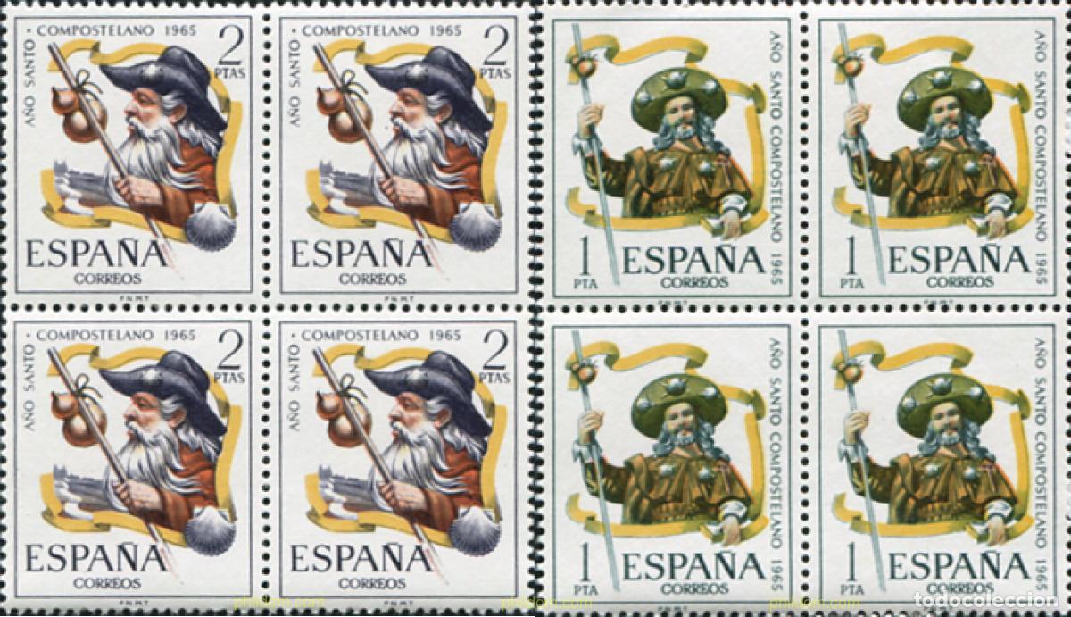 Stamps: 324073 MNH ESPA&Ntilde;A 1965 A&Ntilde;O SANTO COMPOSTELANO