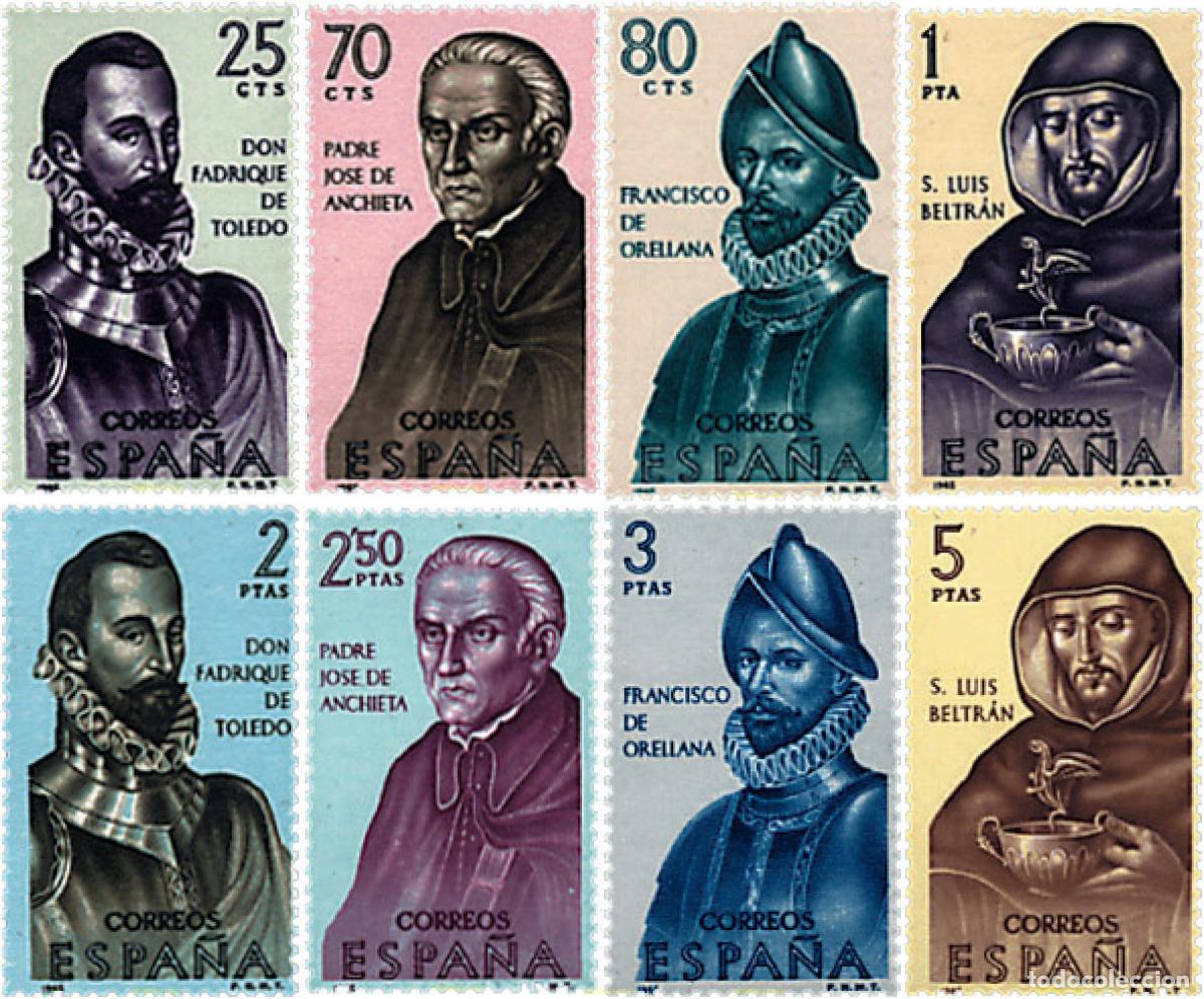 Sellos: 84614 MNH ESPA&Ntilde;A 1965 FORJADORES DE AMERICA