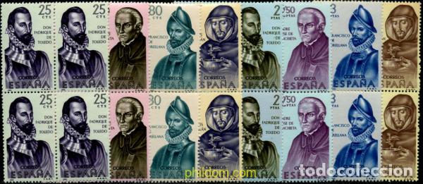 Sellos: 233736 MNH ESPA&Ntilde;A 1965 FORJADORES DE AMERICA