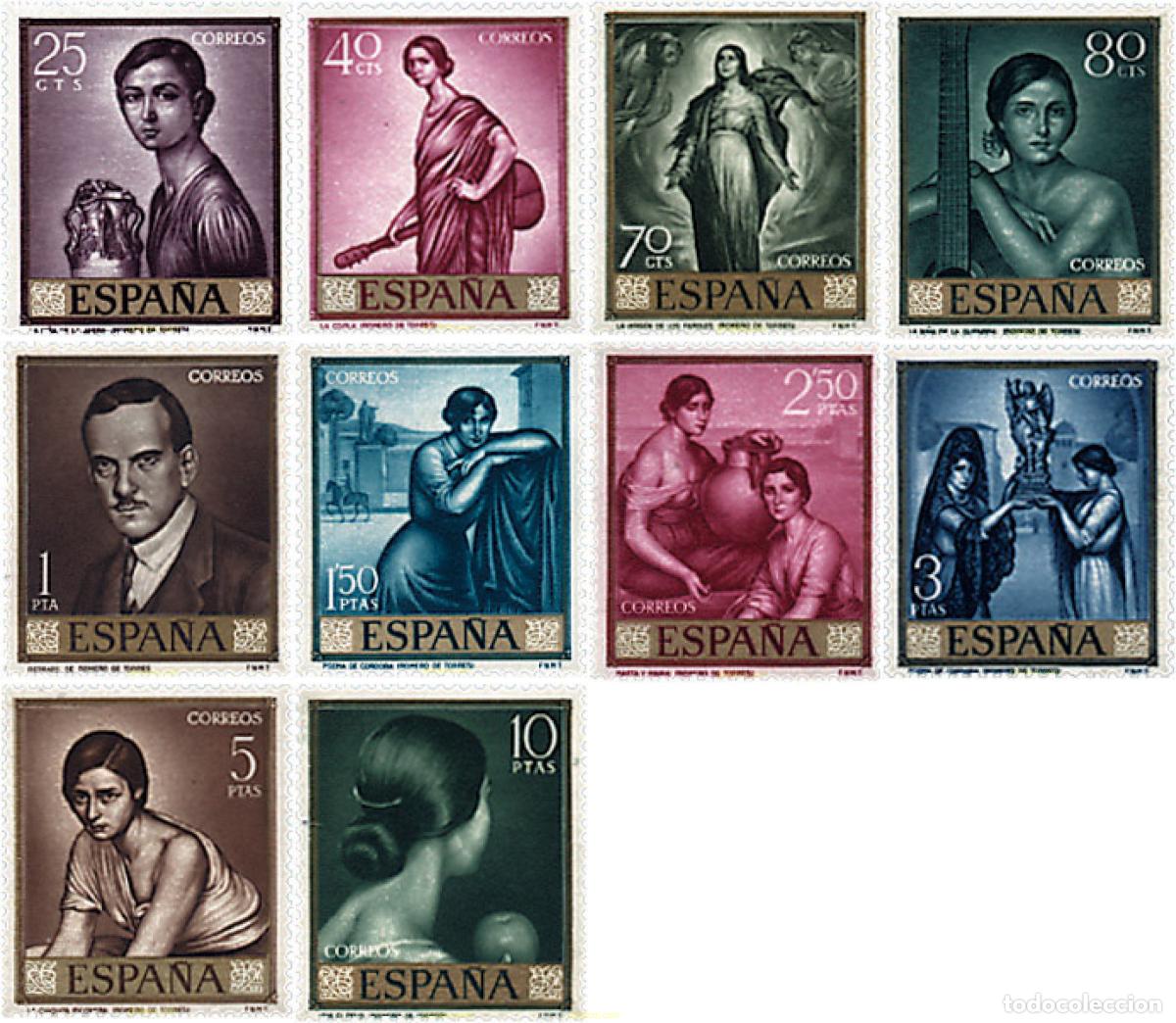 Sellos: 84606 MNH ESPA&Ntilde;A 1965 DIA DEL SELLO. JULIO ROMERO DE TORRES