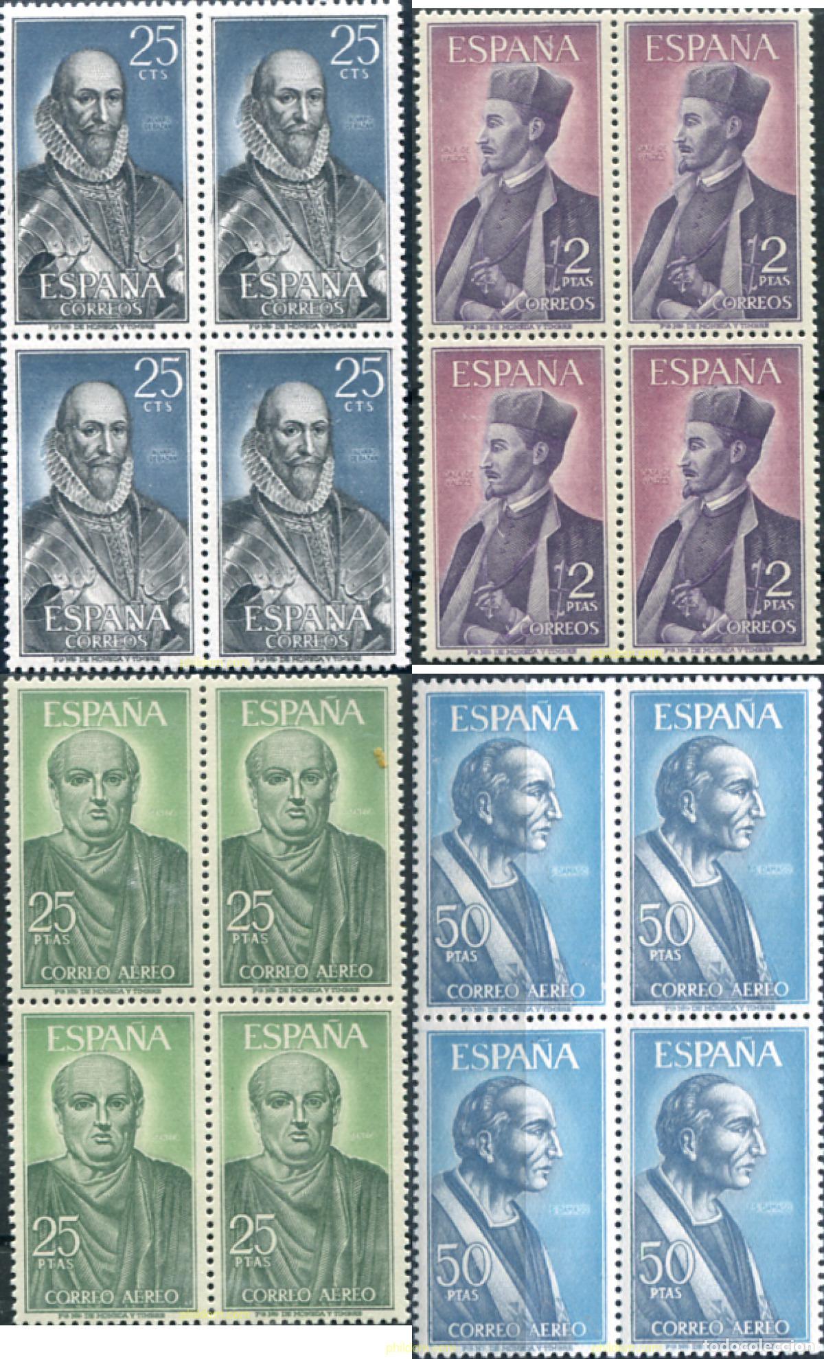 Selos: 323139 MNH ESPA&Ntilde;A 1966 PERSONAJES ESPA&Ntilde;OLES