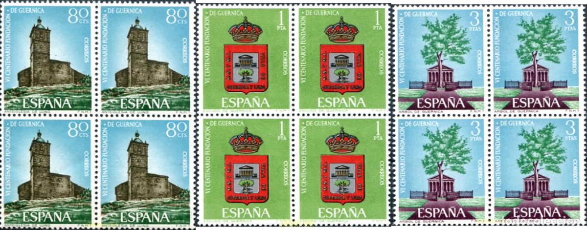 Timbres: 323820 MNH ESPA&Ntilde;A 1966 4 CENTENARIO DE LA FUNDACION DE GUERNICA