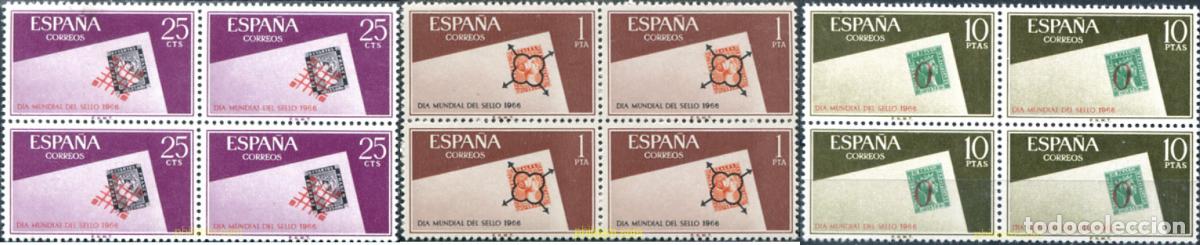 Sellos: 324033 MNH ESPA&Ntilde;A 1966 DIA MUNDIAL DEL SELLO