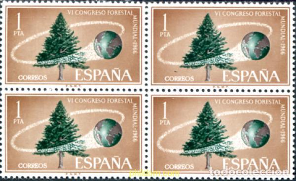 Sellos: 323824 MNH ESPA&Ntilde;A 1966 6 CONGRESO FORESTAL MUNDIAL