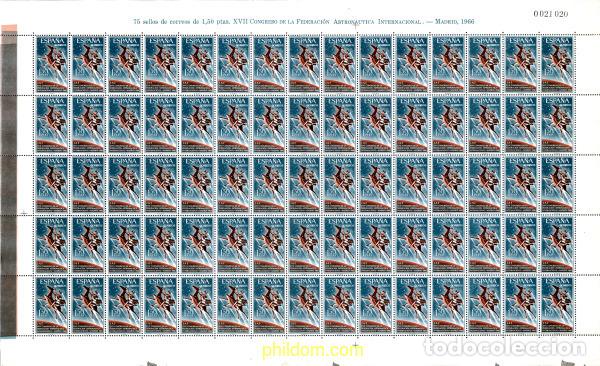 Sellos: 301436 MNH ESPA&Ntilde;A 1966 17 CONGRESO DE LA FEDERACION ASTRONAUTICA INTERNACIONAL