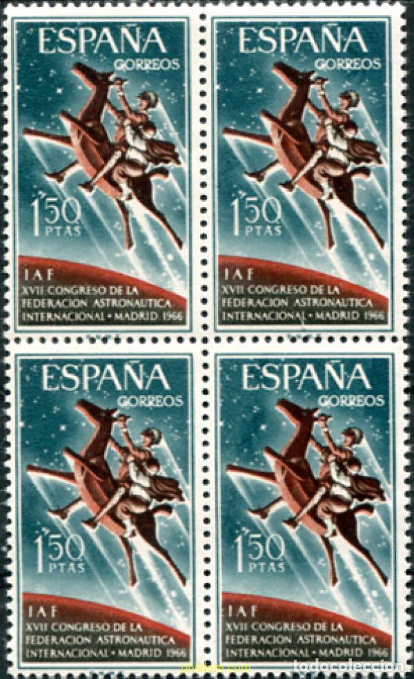 Sellos: 323138 MNH ESPA&Ntilde;A 1966 17 CONGRESO DE LA FEDERACION ASTRONAUTICA INTERNACIONAL