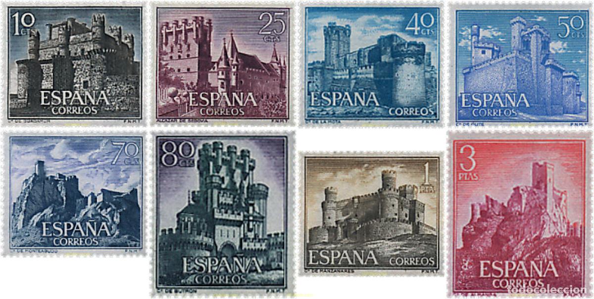 Sellos: 84637 MNH ESPA&Ntilde;A 1966 CASTILLOS ESPA&Ntilde;OLES