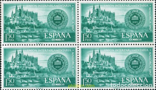 Sellos: 324408 MNH ESPA&Ntilde;A 1967 CONGRESO DE LA UNION INTERPARLAMENTARIA