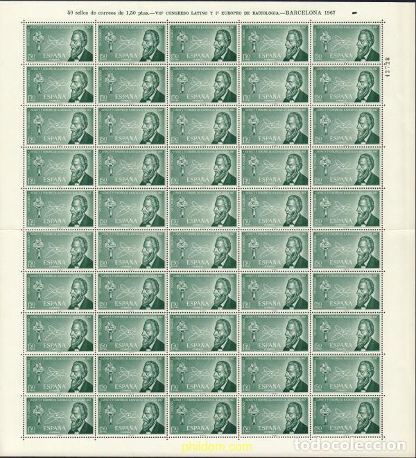 Sellos: 373763 MNH ESPA&Ntilde;A 1967 7 CONGRESO LATINO Y 1 EUROPEO DE RADIOLOGIA