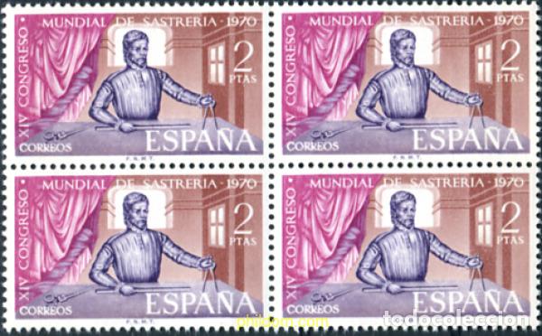 Stamps: 323842 MNH ESPA&Ntilde;A 1970 24 CONGRESO MUNDIAL DE SASTRERIA