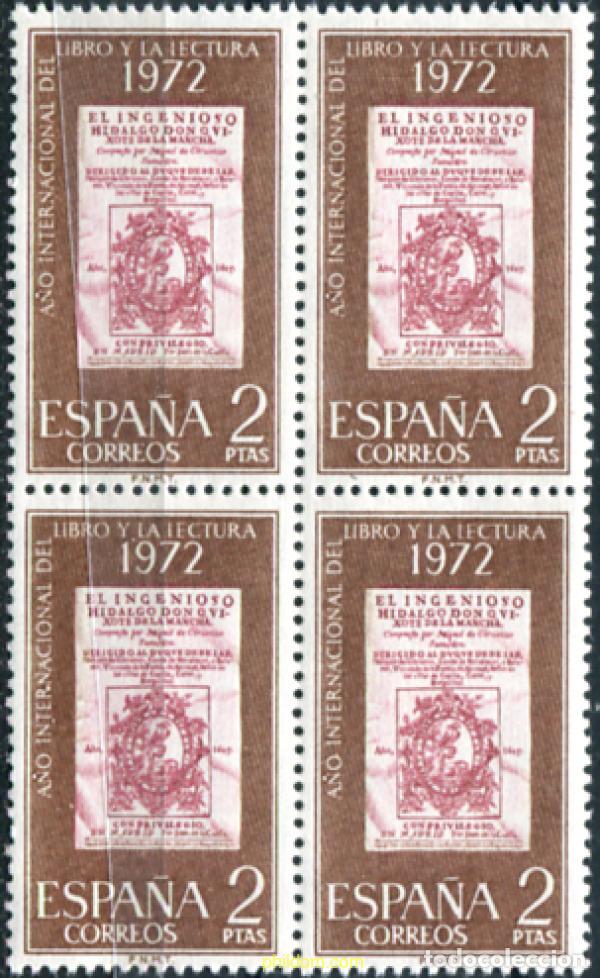 Selos: 324017 MNH ESPA&Ntilde;A 1972 A&Ntilde;O INTERNACIONAL DEL LIBRO Y LA LECTURA