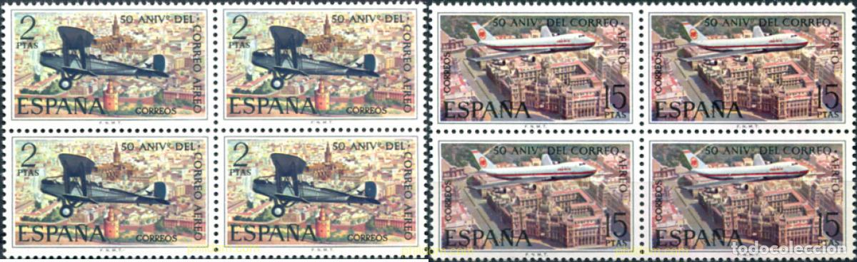 Selos: 323854 MNH ESPA&Ntilde;A 1971 50 ANIVERSARIO DEL ESTABLECIMIENTO DEL CORREO AEREO